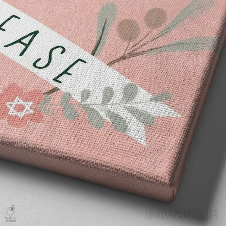 تابلو دکوراتیو روزهای شاد حلا ۴ اثر جنیفر پکستون پارکر - نمای نزدیک بافت بوم