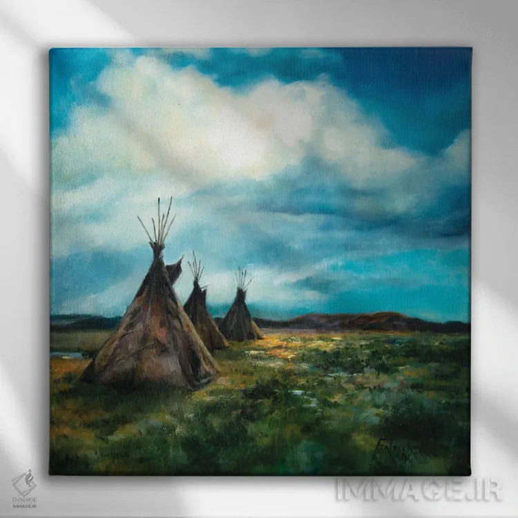 تابلو دکوراتیو پس از باران اثر یان پرلی - نمای روبهرو روی دیوار