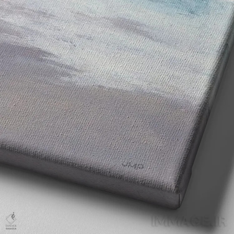 تابلو دکوراتیو جزر و مد شبانگاهی اثر جولیا پورینتون - نمای نزدیک بافت بوم