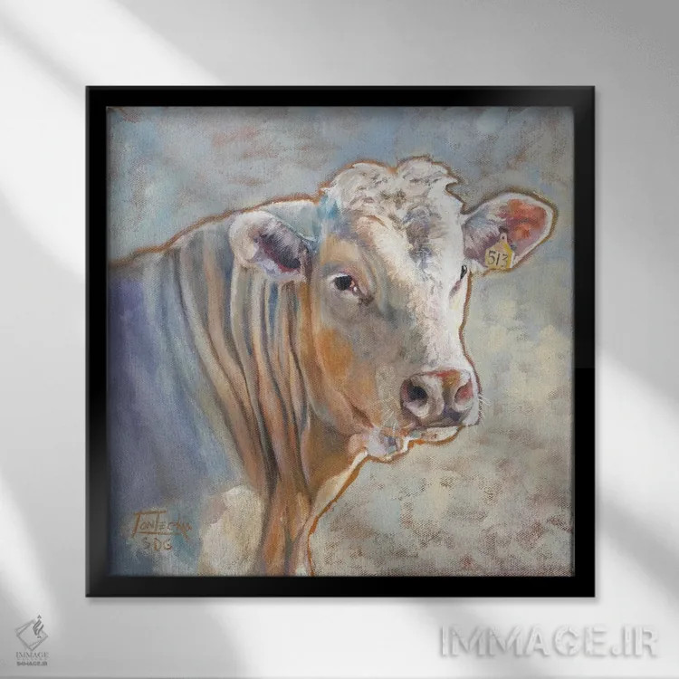 تابلو مدرن شاروله اثر یان پرلی - نمای قابدار مشکی