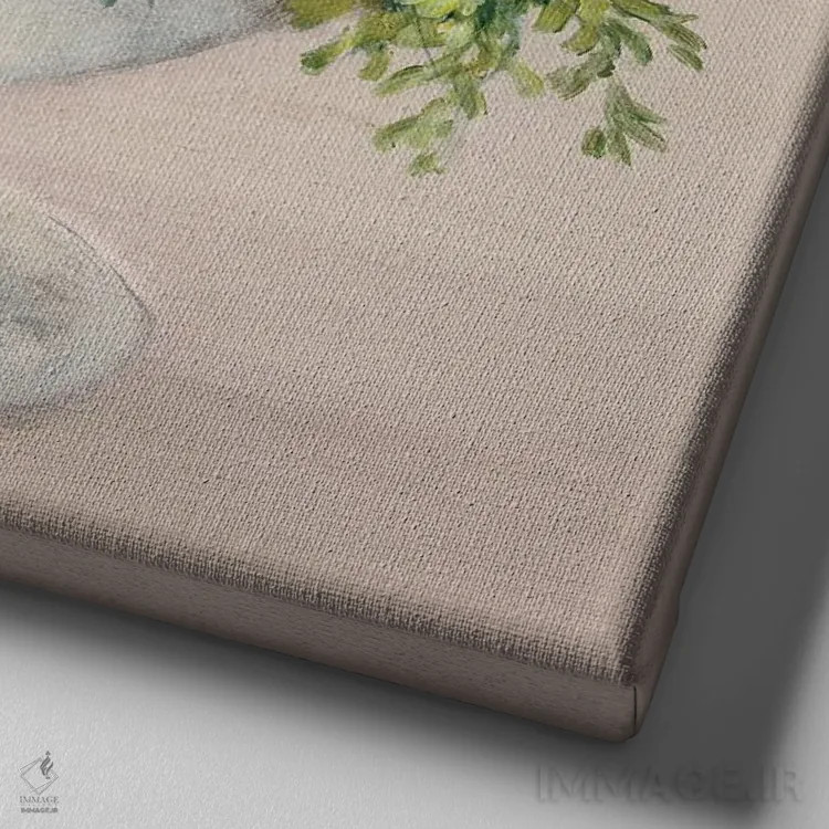 تابلو دکوراتیو ساکولنت های جشنواره ای ۲ اثر جولیا پورینتون - نمای نزدیک بافت بوم