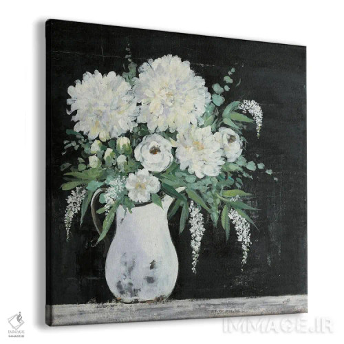 تابلو مدرن دسته گل اواخر تابستان ۱ اثر جولیا پورینتون - نمای پرسپکتیو محصول