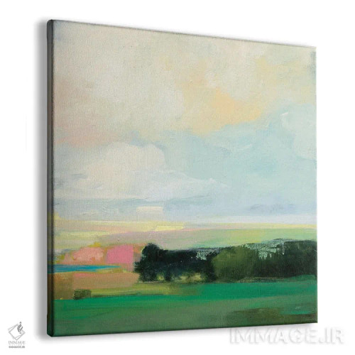 تابلو انتزاعی آسمان تابستانی ۵ اثر جولیا پورینتون - نمای پرسپکتیو محصول