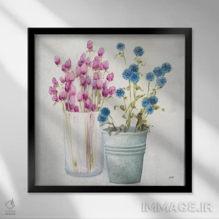 تابلو دکوراتیو گلخانه پاییزی ۴ اثر جولیا پورینتون - نمای قابدار مشکی