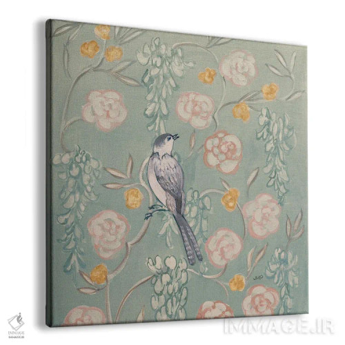 تابلو دکوراتیو پرنده با سبک چینی میراثی ۱ اثر جولیا پورینتون - نمای پرسپکتیو محصول