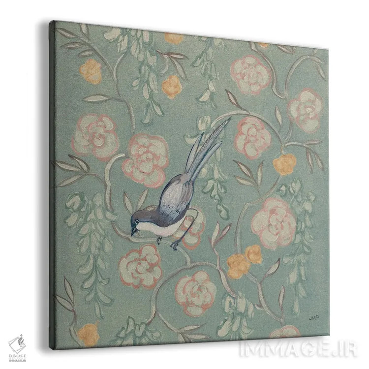 تابلو دکوراتیو پرنده با سبک چینی میراثی ۲ اثر جولیا پورینتون - نمای پرسپکتیو محصول