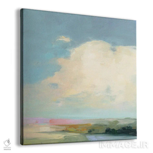 تابلو انتزاعی افق رنگارنگ ۲ اثر جولیا پورینتون - نمای پرسپکتیو محصول