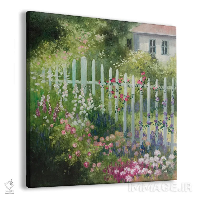 تابلو دکوراتیو باغ خانه روستایی اثر جولیا پورینتون - نمای پرسپکتیو محصول
