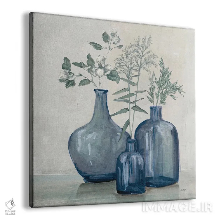 تابلو مدرن طبیعت بی جان زمستانی اثر جولیا پورینتون - نمای پرسپکتیو محصول