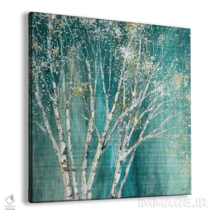 تابلو دکوراتیو تغییر جهت توس آبی اثر جولیا پورینتون - نمای پرسپکتیو محصول