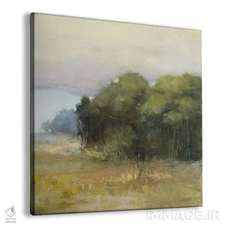 تابلو انتزاعی لبه جنگل اثر جولیا پورینتون - نمای پرسپکتیو محصول