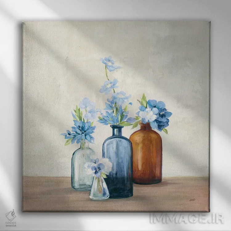 تابلو دکوراتیو باغچه لبه پنجره اول اثر جولیا پورینتون - نمای روبهرو روی دیوار