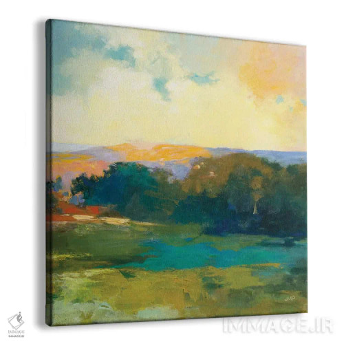 تابلو انتزاعی دره سحر سوم اثر جولیا پورینتون - نمای پرسپکتیو محصول