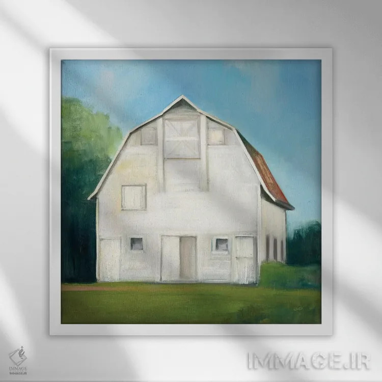 تابلو مدرن میراث مزرعه اثر جولیا پورینتون - نمای قابدار سفید