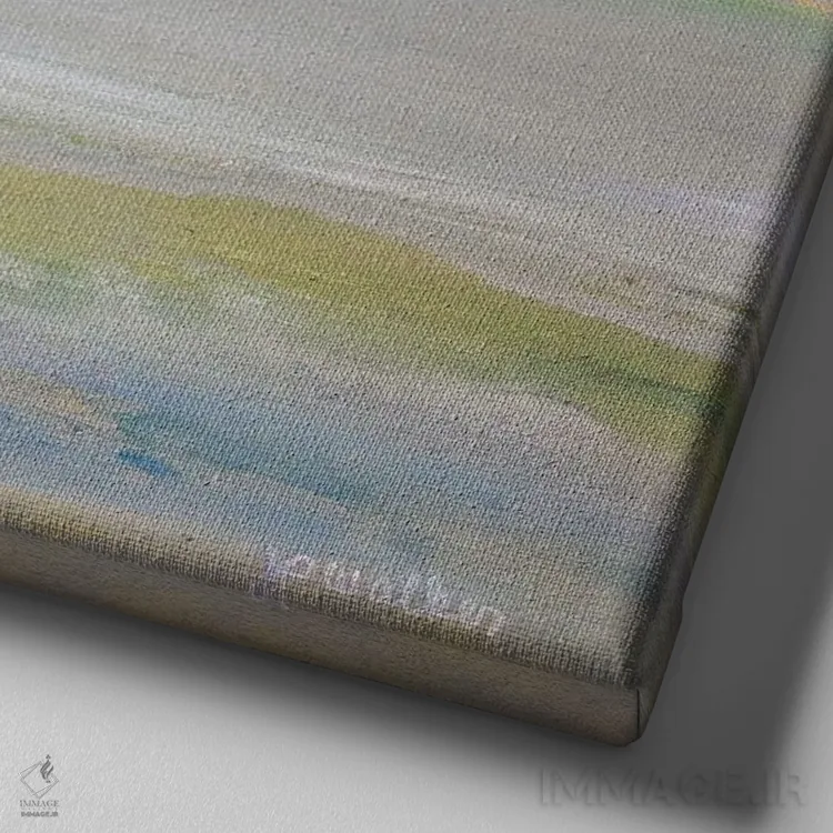 تابلو انتزاعی گلف بندون دیونز اثر جیمی پاولیچ-واکر - نمای نزدیک بافت بوم