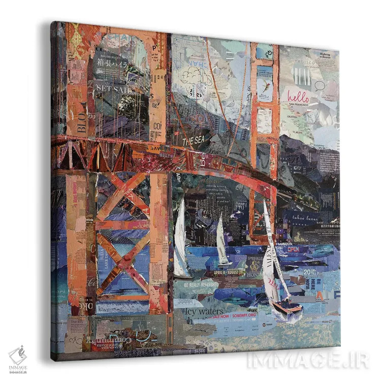 تابلو دکوراتیو سلام سان فرانسیسکو اثر جیمی پاولیچ-واکر - نمای پرسپکتیو محصول