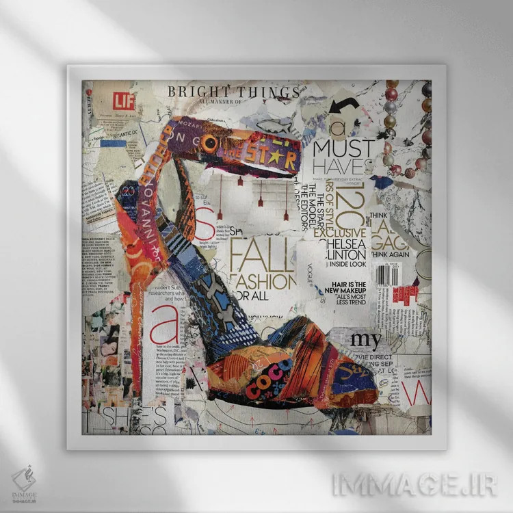 تابلو دکوراتیو ضروری اثر جیمی پاولیچ-واکر - نمای قابدار سفید