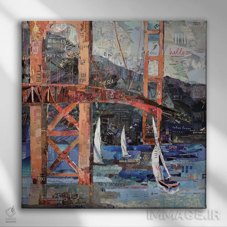 تابلو دکوراتیو سلام سان فرانسیسکو اثر جیمی پاولیچ-واکر - نمای روبهرو روی دیوار