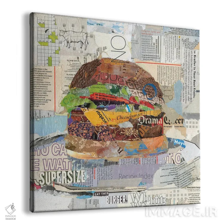 تابلو دکوراتیو این برگر را بخور اثر جیمی پاولیچ-واکر - نمای پرسپکتیو محصول