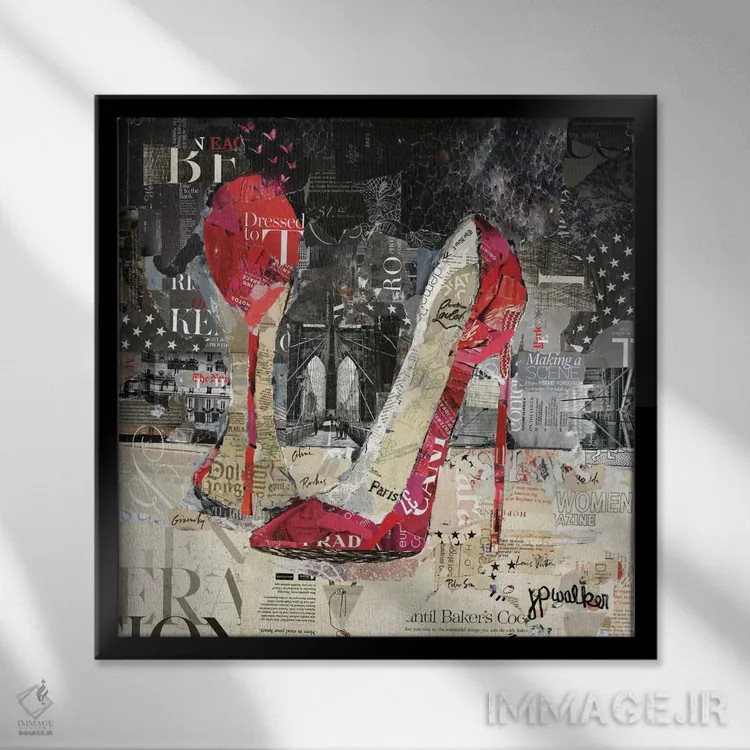 تابلو دکوراتیو جنجال به پا کردن اثر جیمی پاولیچ-واکر - نمای قابدار مشکی