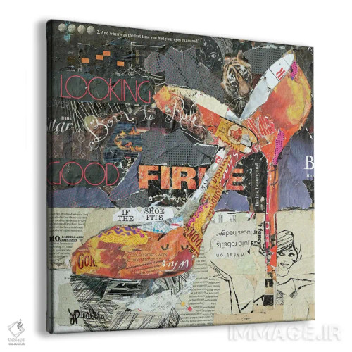 تابلو دکوراتیو آتشین اثر جیمی پاولیچ-واکر - نمای پرسپکتیو محصول