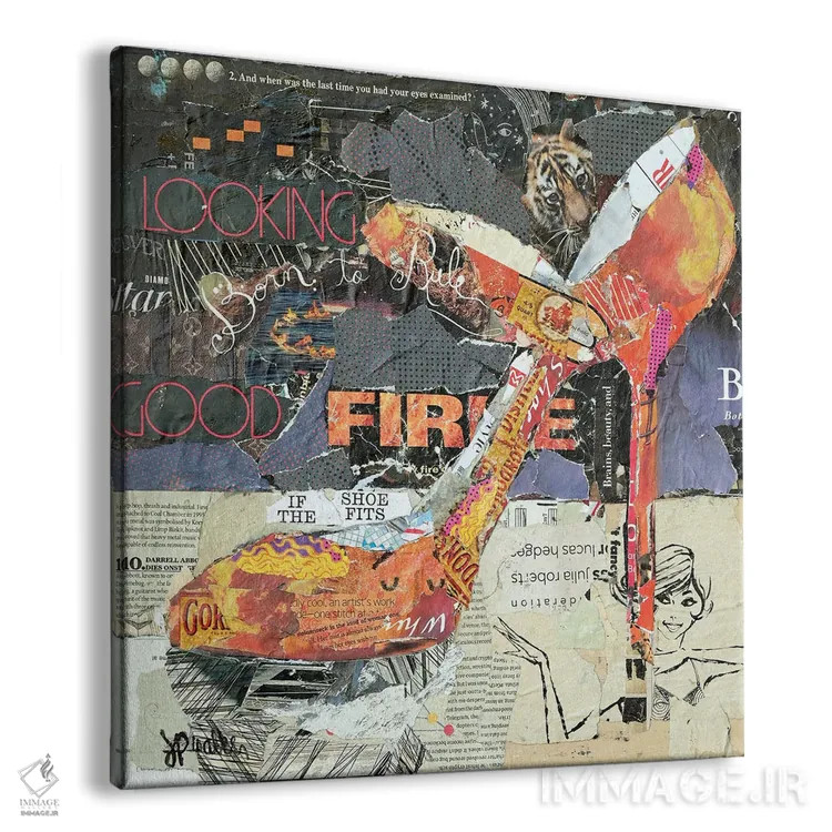 تابلو دکوراتیو آتشین اثر جیمی پاولیچ-واکر - نمای پرسپکتیو محصول