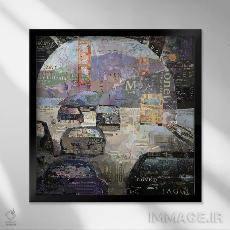 تابلو دکوراتیو تونل رابین ویلیامز اثر جیمی پاولیچ-واکر - نمای قابدار مشکی