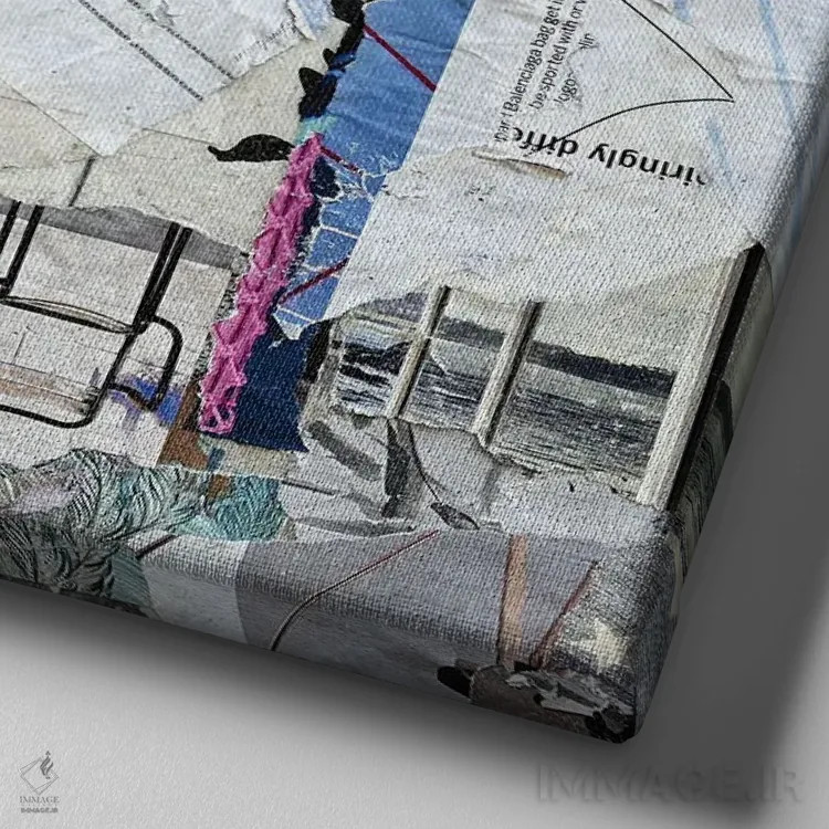 تابلو دکوراتیو بیرون رفتن اثر جیمی پاولیچ-واکر - نمای نزدیک بافت بوم