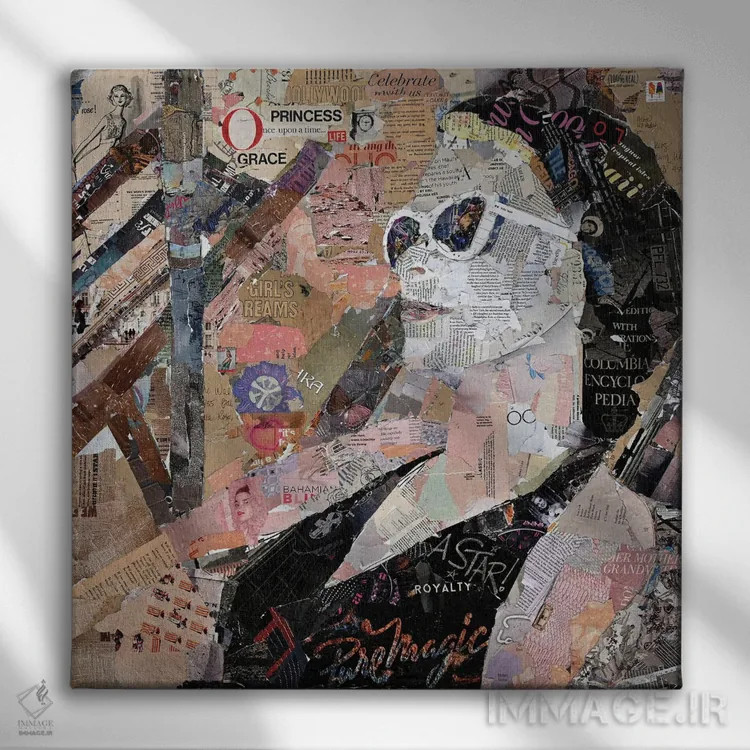 تابلو دکوراتیو گریس کلی-روزی روزگاری اثر جیمی پاولیچ-واکر - نمای روبهرو روی دیوار