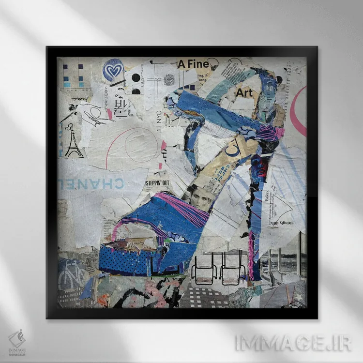 تابلو دکوراتیو بیرون رفتن اثر جیمی پاولیچ-واکر - نمای قابدار مشکی