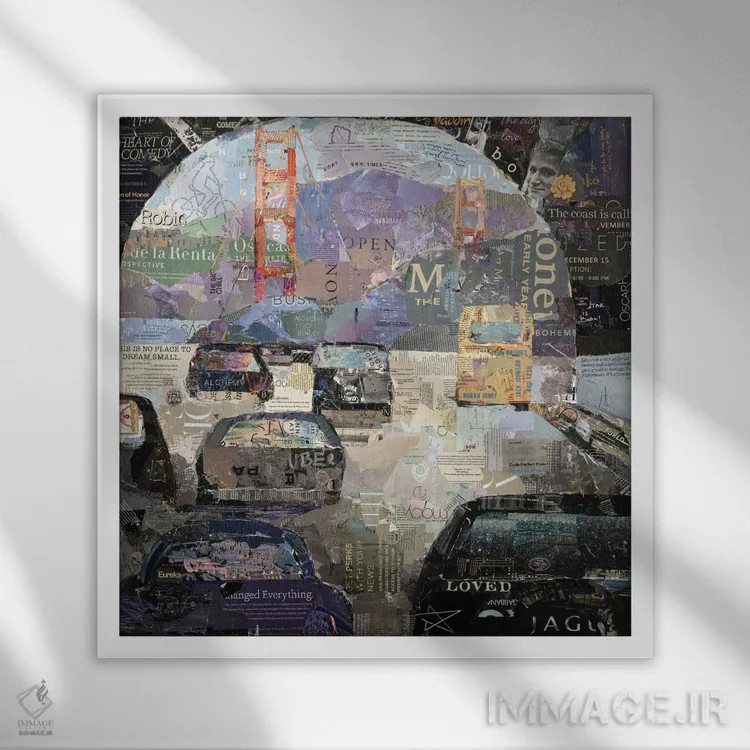 تابلو دکوراتیو تونل رابین ویلیامز اثر جیمی پاولیچ-واکر - نمای قابدار سفید