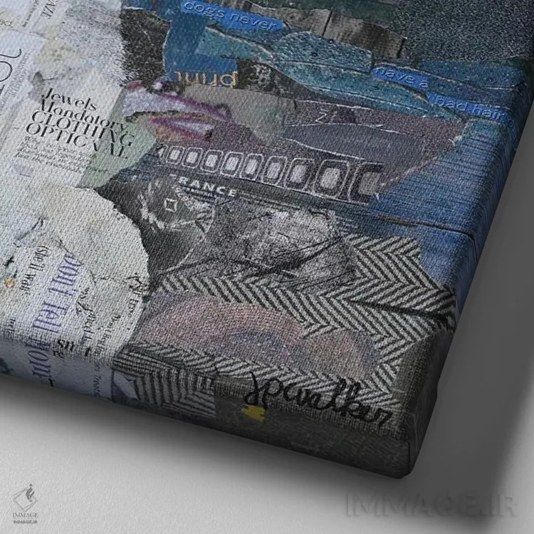 تابلو دکوراتیو این لولا است اثر جیمی پاولیچ-واکر - نمای نزدیک بافت بوم