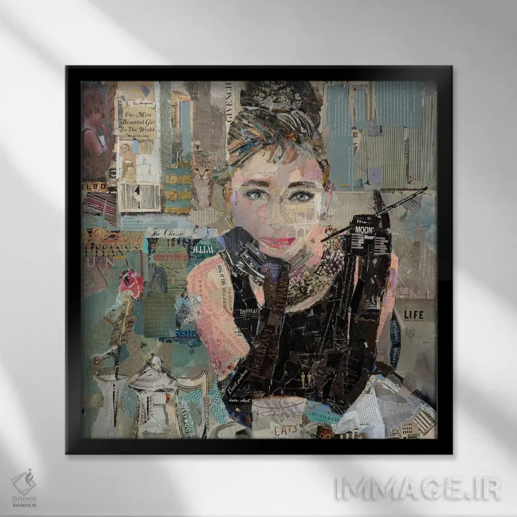 تابلو دکوراتیو صبحانه در تیفانی اثر جیمی پاولیچ-واکر - نمای قابدار مشکی