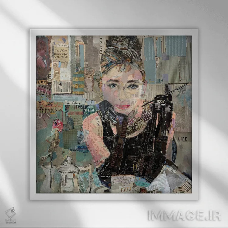 تابلو دکوراتیو صبحانه در تیفانی اثر جیمی پاولیچ-واکر - نمای قابدار سفید