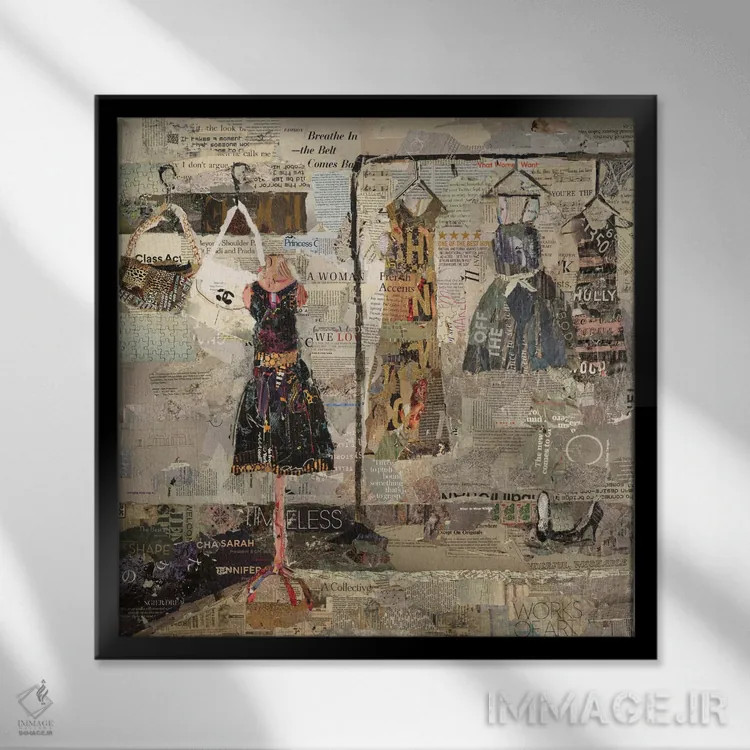 تابلو دکوراتیو آثار هنری اثر جیمی پاولیچ-واکر - نمای قابدار مشکی