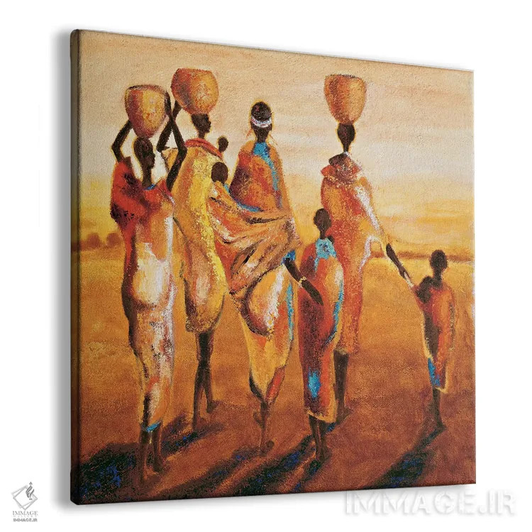 تابلو دکوراتیو مادران و کودکان اثر ژاک بومون - نمای پرسپکتیو محصول