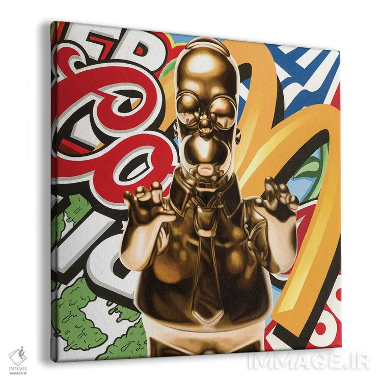 تابلو دکوراتیو ارباب عروسک ها اثر راکسی - نمای پرسپکتیو محصول