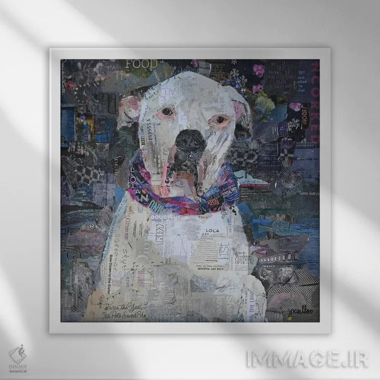 تابلو دکوراتیو این لولا است اثر جیمی پاولیچ-واکر - نمای قابدار سفید