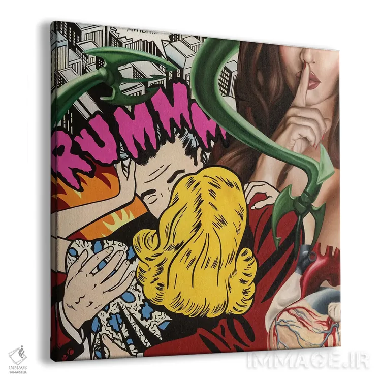 تابلو دکوراتیو کبریت/مسابقه اثر راکسی - نمای پرسپکتیو محصول