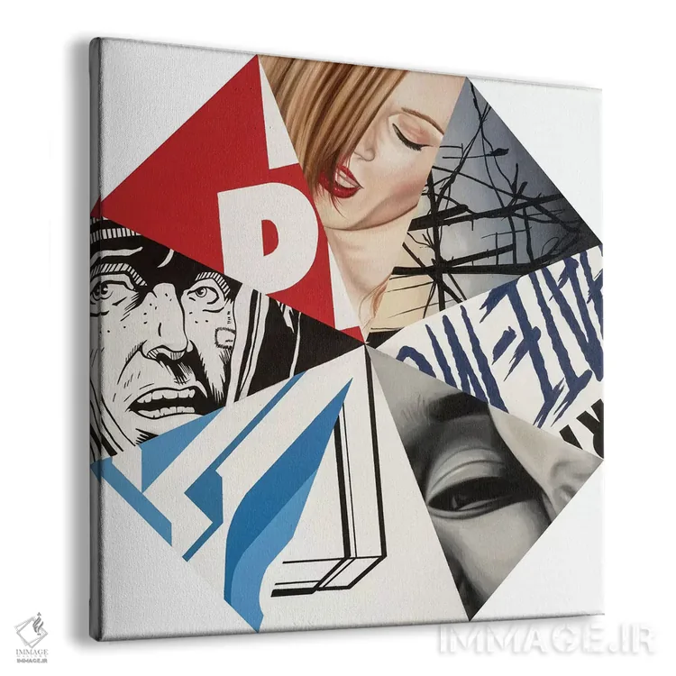 تابلو دکوراتیو هشت ضلعی اثر راکسی - نمای پرسپکتیو محصول