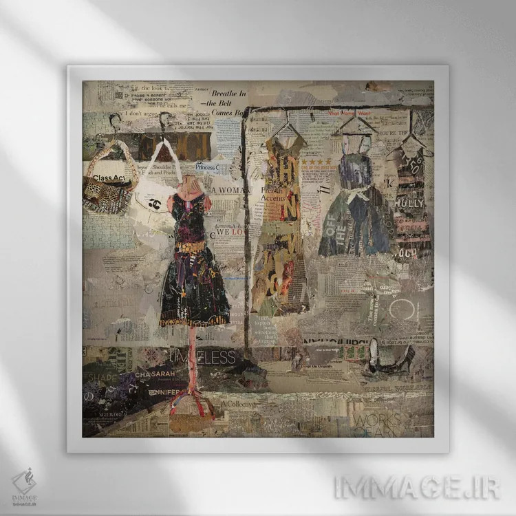 تابلو دکوراتیو آثار هنری اثر جیمی پاولیچ-واکر - نمای قابدار سفید