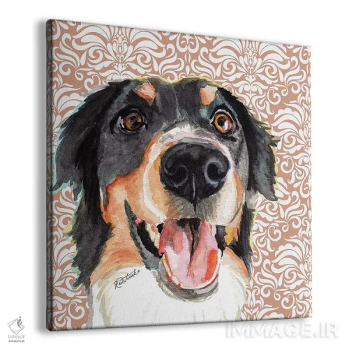 تابلو دکوراتیو سگ کوهستانی برن اثر جنیفر رداستریک - نمای پرسپکتیو محصول