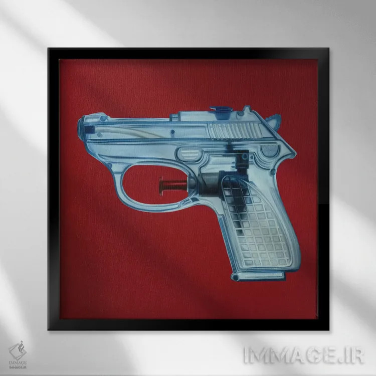 تابلو دکوراتیو جی آر پنجم اثر راکسی - نمای قابدار مشکی