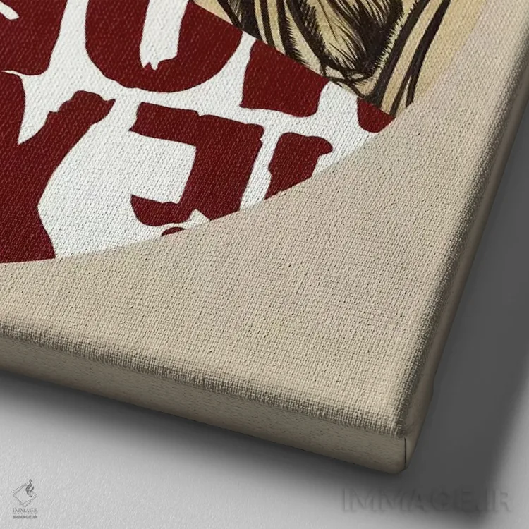 تابلو انتزاعی آزادی اثر راکسی - نمای نزدیک بافت بوم