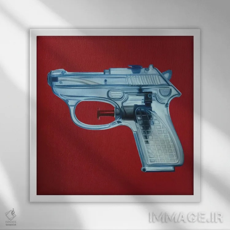 تابلو دکوراتیو جی آر پنجم اثر راکسی - نمای قابدار سفید