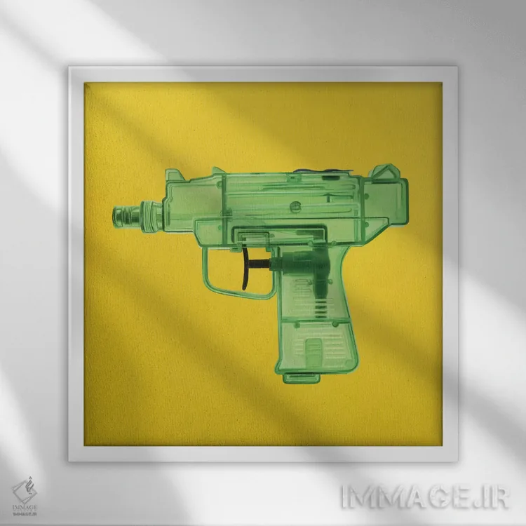 تابلو دکوراتیو جی آر دوم اثر راکسی - نمای قابدار سفید