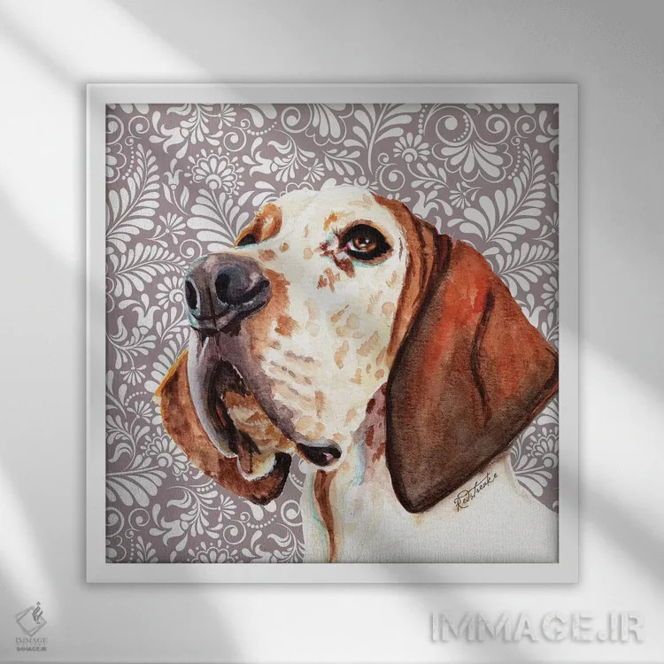 تابلو دکوراتیو گریت باور اثر جنیفر رداستریک - نمای قابدار سفید