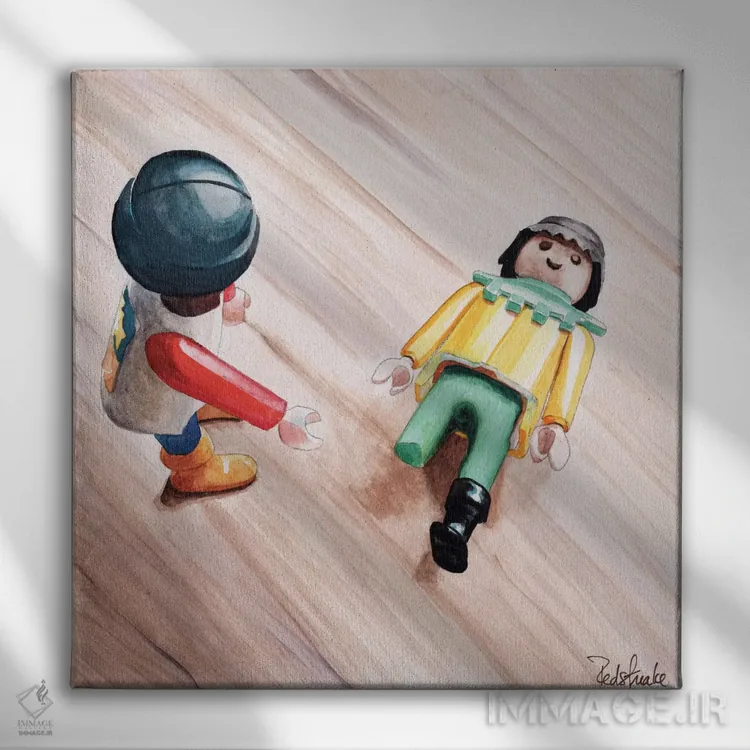 تابلو دکوراتیو پایت کجاست؟ اثر جنیفر رداستریک - نمای روبهرو روی دیوار