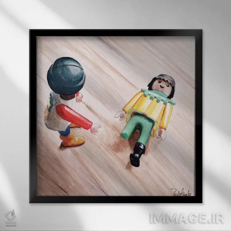 تابلو دکوراتیو پایت کجاست؟ اثر جنیفر رداستریک - نمای قابدار مشکی