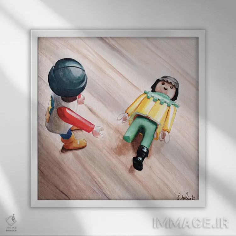 تابلو دکوراتیو پایت کجاست؟ اثر جنیفر رداستریک - نمای قابدار سفید